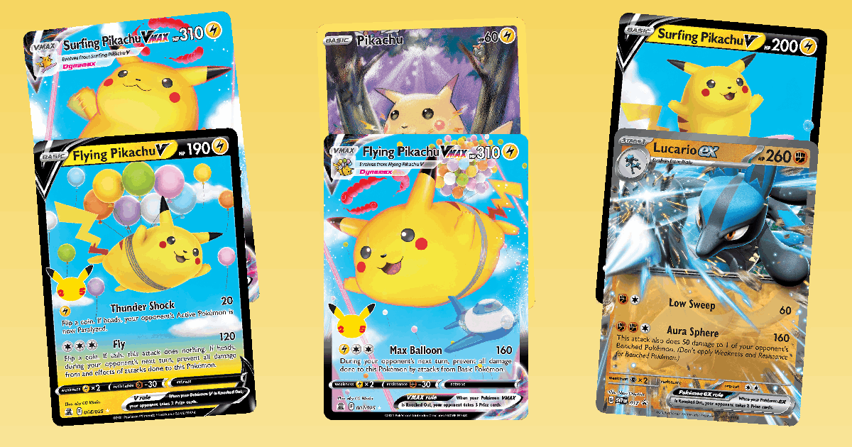 Trending Spotlight: Surfing Pikachu VMAX card spotlight collage