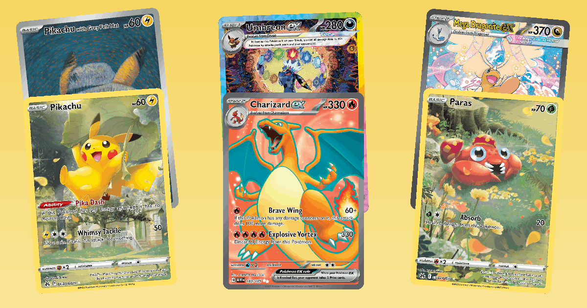 Trending Spotlight: Pikachu with Grey Felt Hat card spotlight collage