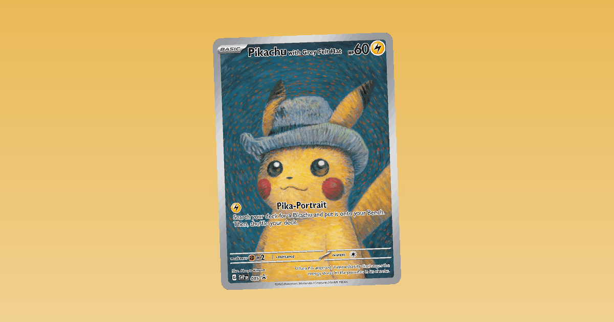 Pikachu with Grey Felt Hat: The Van Gogh Museum Collaboration card spotlight collage