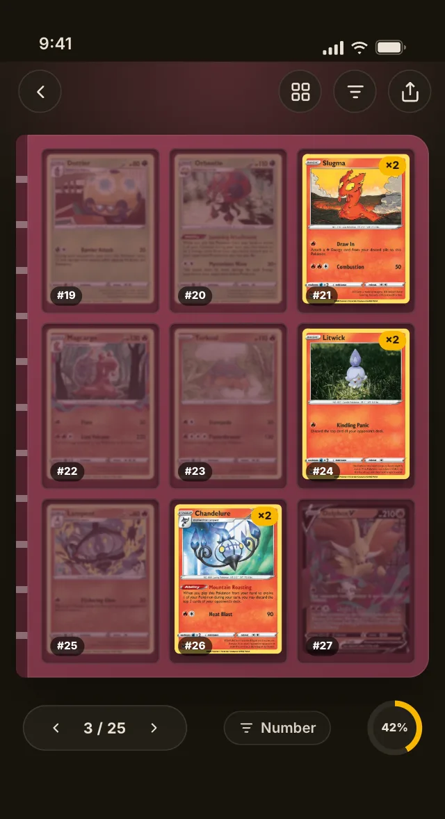Binder pages